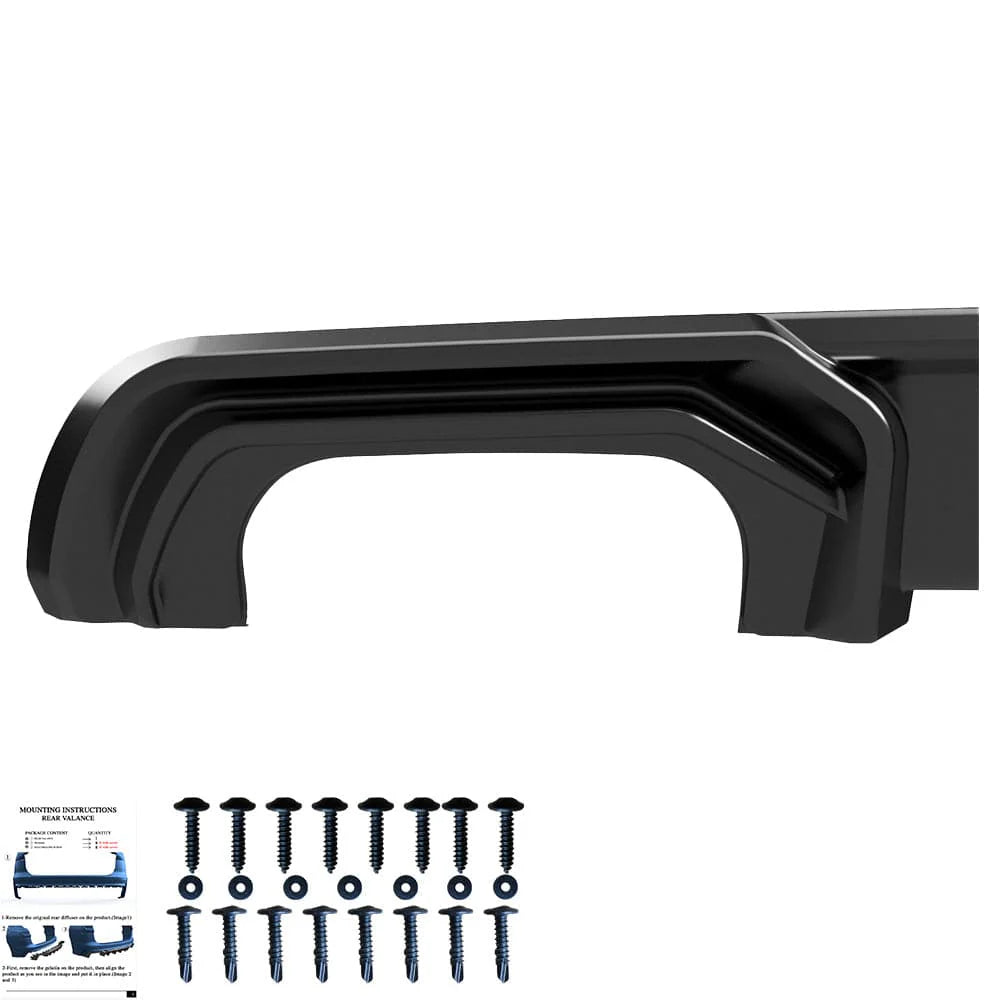 🔥REAR DIFFUSER ADATTO PER AUDI A3 SEDAN 8V FACELIFT 2016–2020🔥