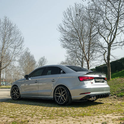 🔥REAR DIFFUSER ADATTO PER AUDI A3 SEDAN 8V FACELIFT 2016–2020🔥