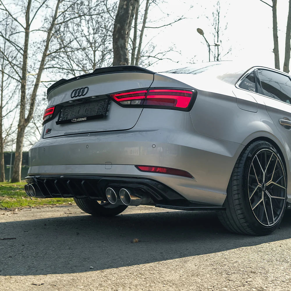 🔥REAR DIFFUSER ADATTO PER AUDI A3 SEDAN 8V FACELIFT 2016–2020🔥