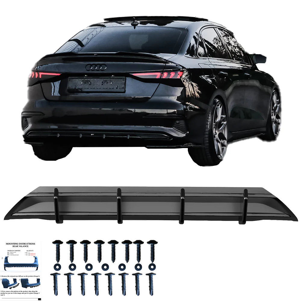 🔥Diffusore posteriore Adatto Per AUDI A3 8Y Berlina/Sportback 20-24🔥