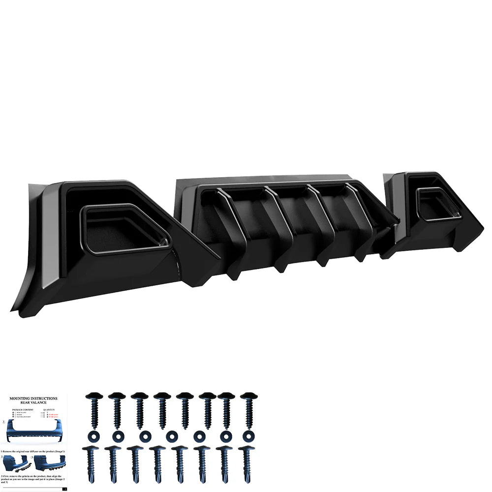 🔥 REAR DIFFUSER PER VW TRANSPORTER T7 2024+ / FORD TRANSIT CUSTOM MK2 2023+ 🔥