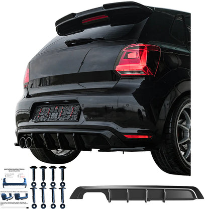 💫ART.7754 Diffusore + Flaps Posteriori per VW Polo GTI Mk5 2009-2014💫