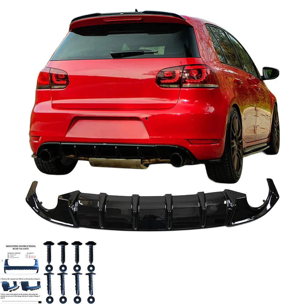 💫ART.7369 Diffusore Posteriore per VW Golf Mk6 GTI / GTD 2008-2012💫