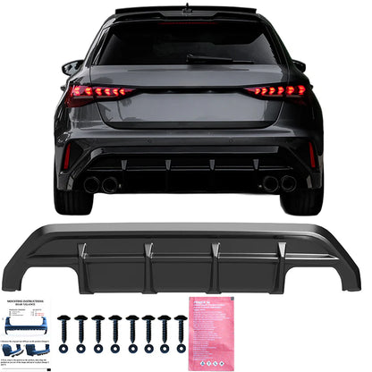 💫ART.7552 Diffusore adatto per AUDI A3 S-Line/S3 8Y (Sportback) Facelift 2025+💫