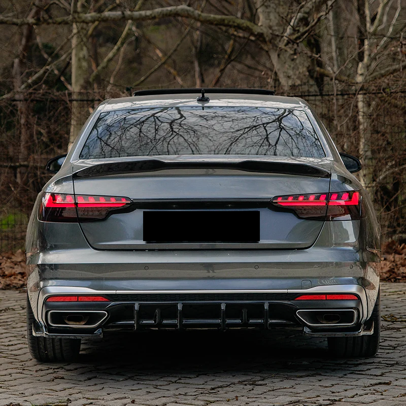 💫ART.9591 Diffusore Nero Lucido - AUDI A4 S-Line/S4 Facelift 2019-2024💫