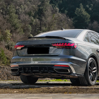 💫ART.9591 Diffusore Nero Lucido - AUDI A4 S-Line/S4 Facelift 2019-2024💫