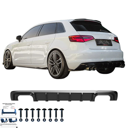 💫ART.9620 Diffusore Nero Lucido per AUDI A3 8V Sportback 2013-2016💫