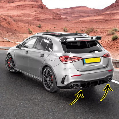 🔥Paraurti posteriore A45 AMG Look per Mercedes Classe A W177 Hatchback 18-On🔥