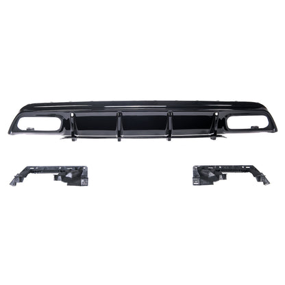 Rear Bumper Diffuser A45 AMG Facelift Look for Mercedes A-Class (W176) (2012-2018) AMG-Line Bumper Gloss Black