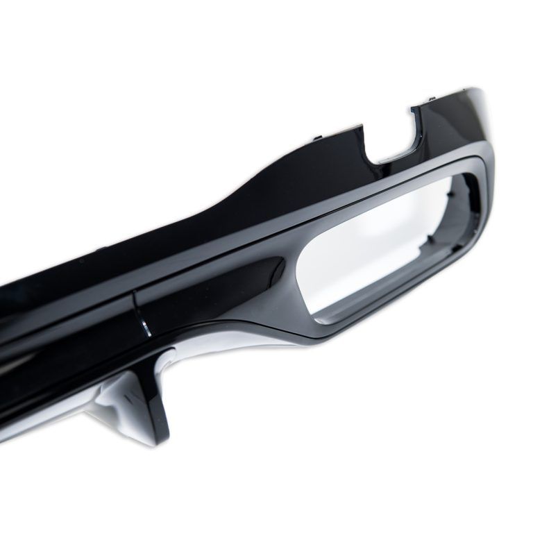 ART.5583 DIFFUSORE MERCEDES CLASSE C W206 2021+ AMG Look C63 NERO LUCIDO