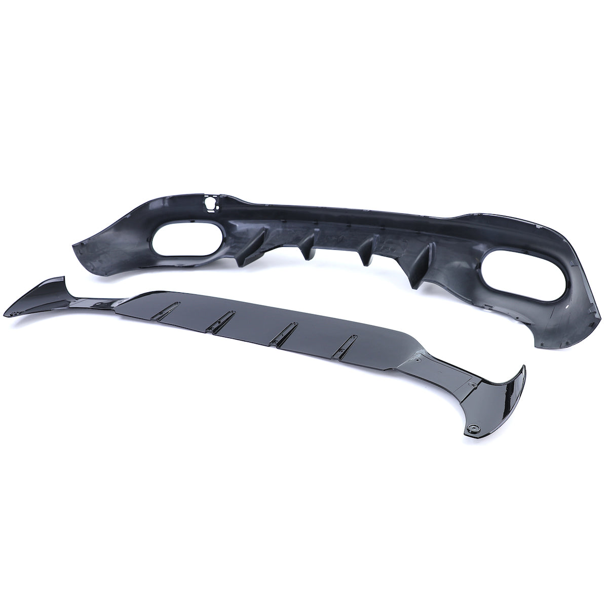 CLA35 AMG Look Rear Bumper Diffuser for Mercedes CLA (C118) (2019-On) AMG Bumper Gloss Black