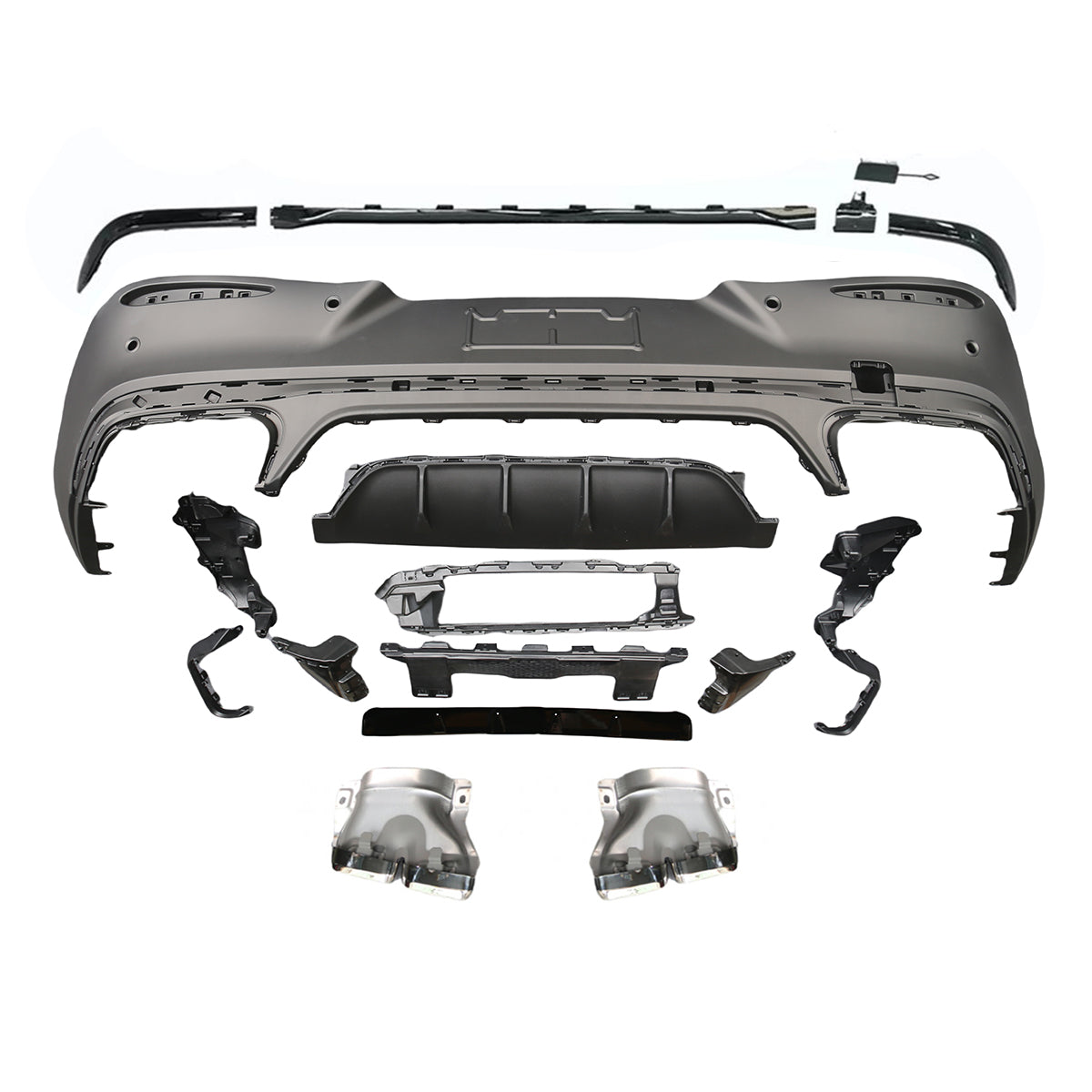 💫ART.7052 Diffusore Paraurti Posteriore GLC63 AMG Look per GLC C254 23+💫