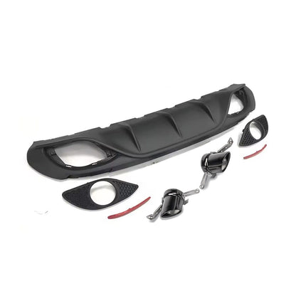 💫ART.10443 Diffusore Alfa Romeo Giulia 2016-2022 con TERMINALI NERO LUCIDO) Look VELOCE💫 (Copia)