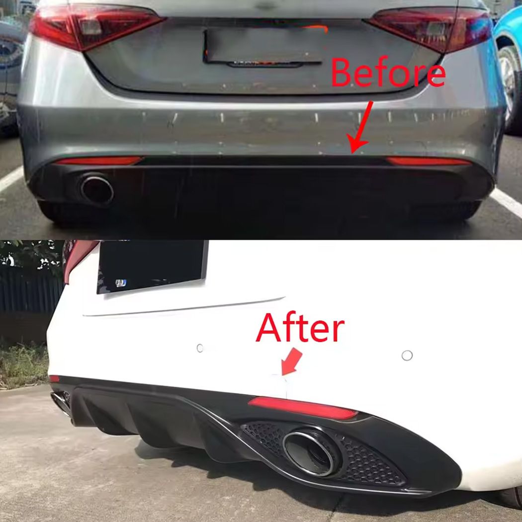 💫ART.6869 Diffusore + Terminali Veloce per Alfa Romeo Giulia (952) (2016-2022)💫
