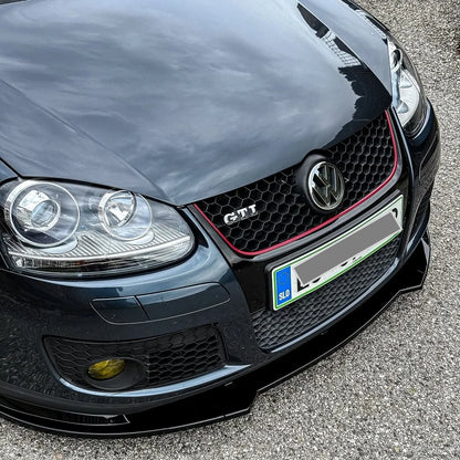 💫ART.8561 Splitter Anteriore (3PZ) Stile Maxton per VW Golf 5 MK5 GTI 2005-2008💫