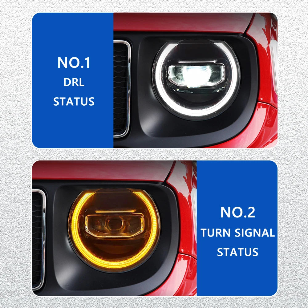 💫ART.3864 Fari anteriori per Jeep Renegade 2016-2023💫