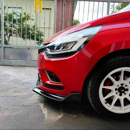 💫ART.8204 Splitter Anteriore Nero Lucido ABS per Renault Clio MK4 2012-2019 💫