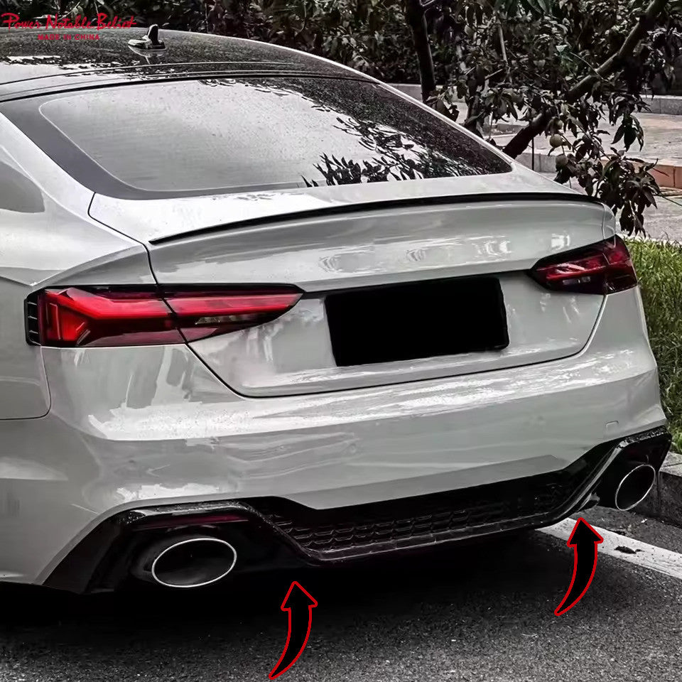 ⭐Diffusore adatto per Audi rs5 a5 f5 2019+ lift coupe + sportback  nero lucido⭐