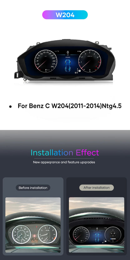 💫ART.4003 Cockpit virtuale digitale LCD per Mercedes Benz C W204 2011-2014💫