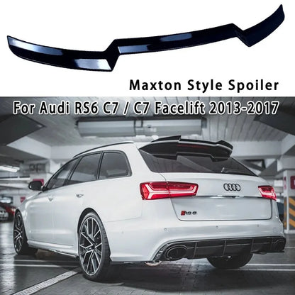 💫ART.8001 Spoiler Posteriore Stile MAXTON per Audi RS6 Avant C7 2013-2017💫