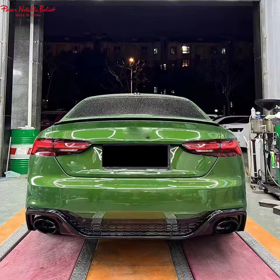 ⭐Diffusore adatto per Audi rs5 a5 f5 2019+ lift coupe + sportback  nero lucido⭐
