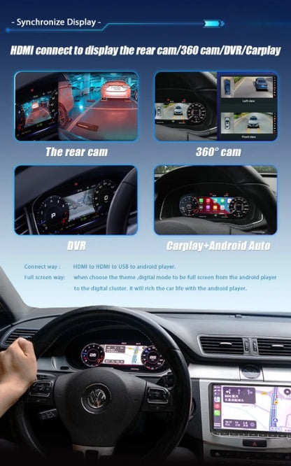 💫ART.3977 Cockpit virtuale digitale LCD per VW Tiguan 2009-2017💫