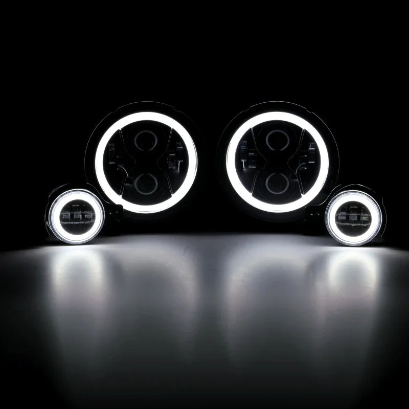 💫ART.5130 Fari Fendinebbia LED di segnalazione di marcia diurna Jeep WRANGLER💫