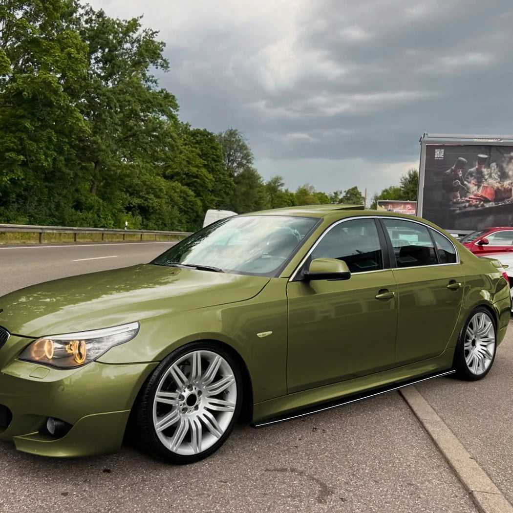 💫 Sotto minigonne per BMW Serie 5 E60 E61 M Sport 2005-2010 Nero Lucido💫