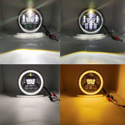💫ART.4468 Faro Anterioire LED per Cafe Racer Royal Enfield Himalayan 400 411💫
