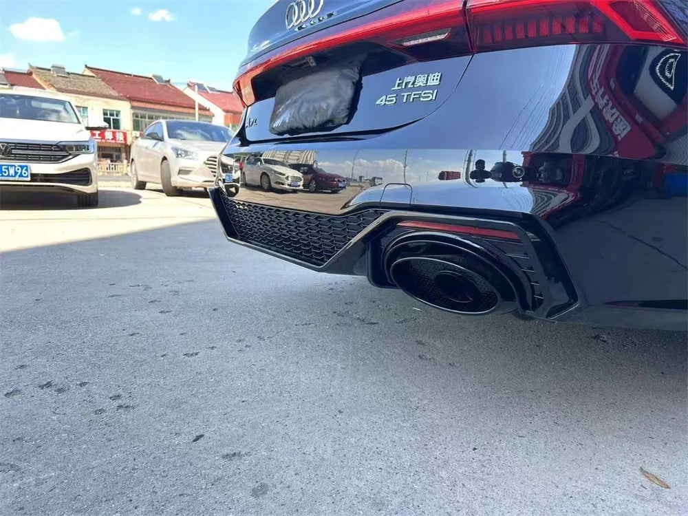💫ART.8098 Diffusore per Audi A7 S-line 4 Porte 19-20 con Punte di Scarico PP💫