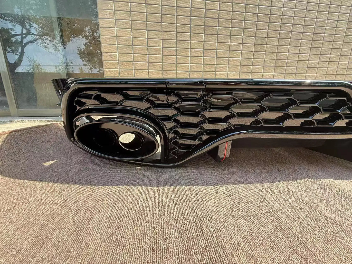 💥ART.3639 DIFFUSORE PARAURTI POSTERIORE E PUNTE DI SCARICO PER AUDI Q5 RSQ5-R💥