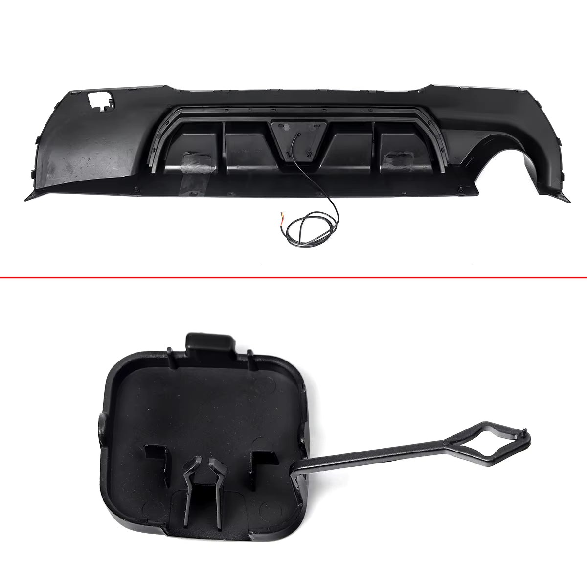 👉ART.10432 Diffusore a uscita singola Terzo Stop a LED Nero Lucido - BMW F40 19-24 M👈