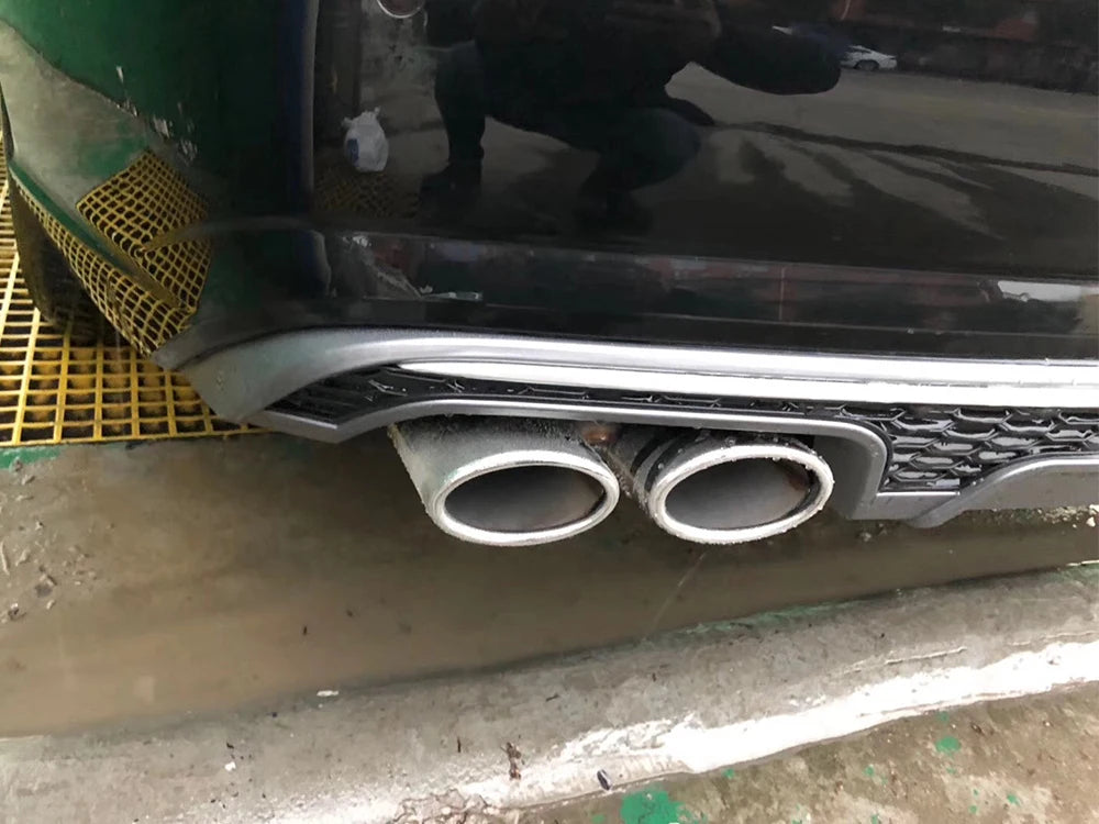 💫ART.4583 Diffusore + Terminali di Scarico adatto per Audi A6 C7 2016-2018💫