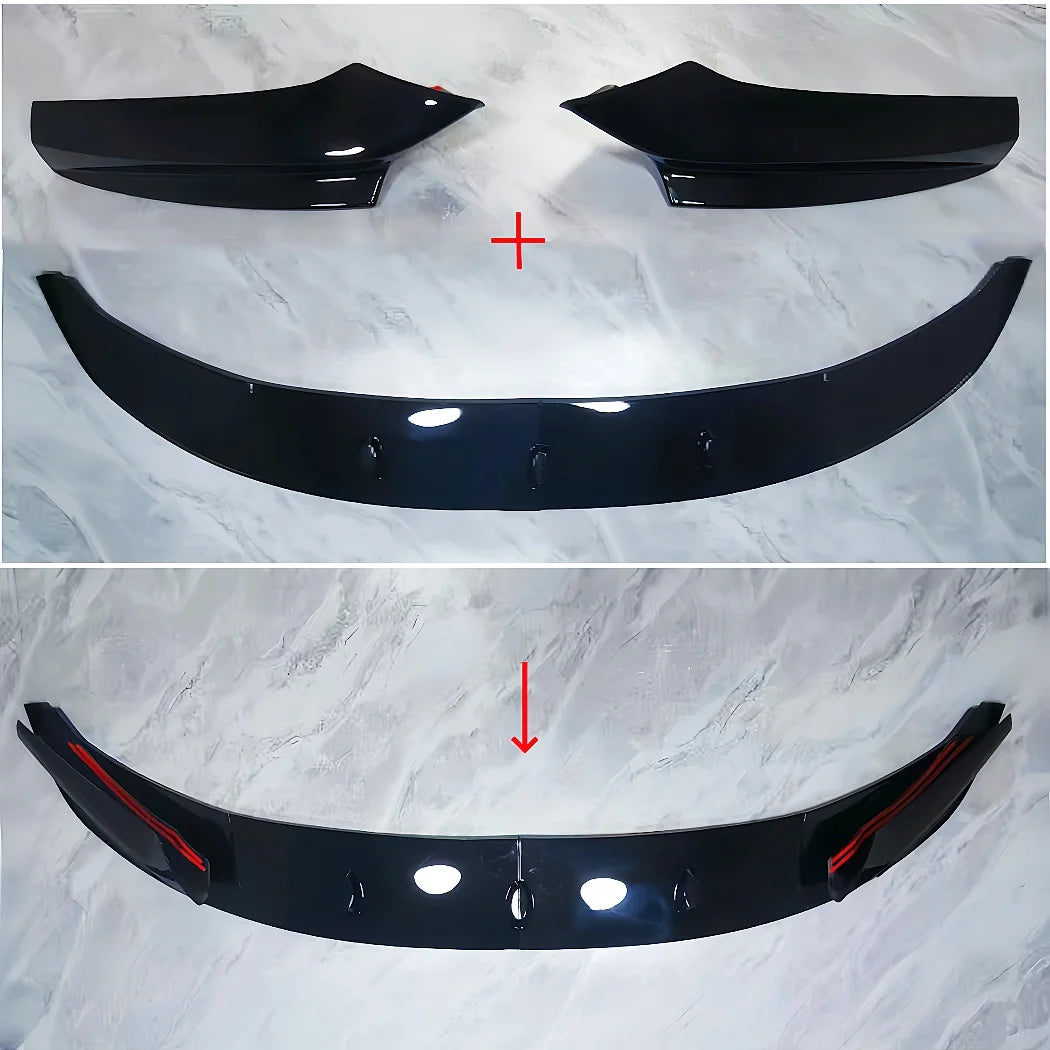 💫ART.8292 Splitter Anteriore Nero Lucido per BMW Serie 5 F10 F11 M Sport 2010+💫
