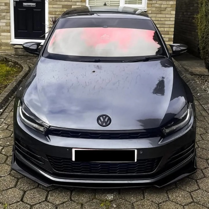 💫ART.8260 Splitter Anteriore Nero Lucido per VW Scirocco III MK3 MK3.5 R 2010-2017💫