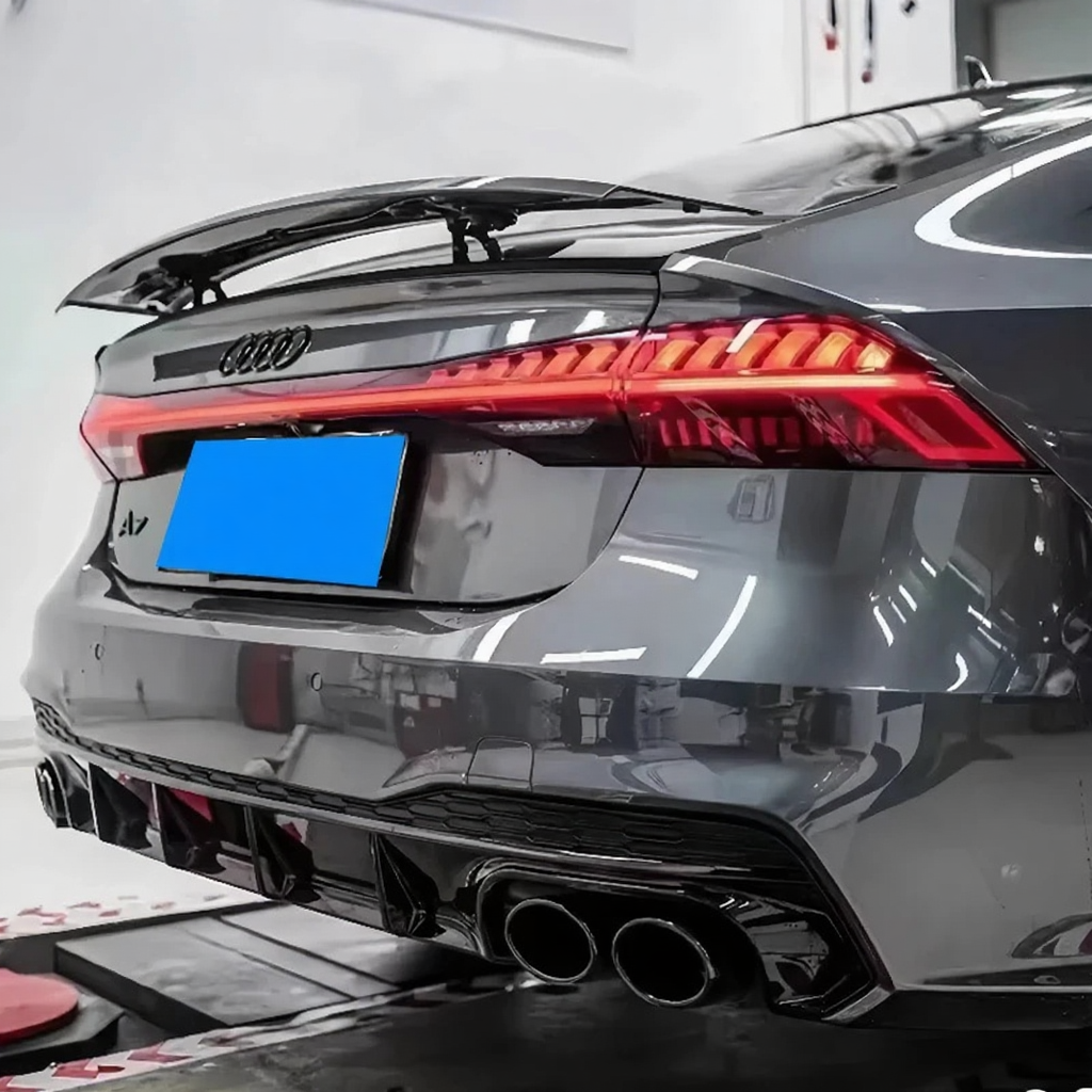 💫ART.4589 Diffusore + Terminali di Scarico adatto per Audi A7 S-Line 19-20💫