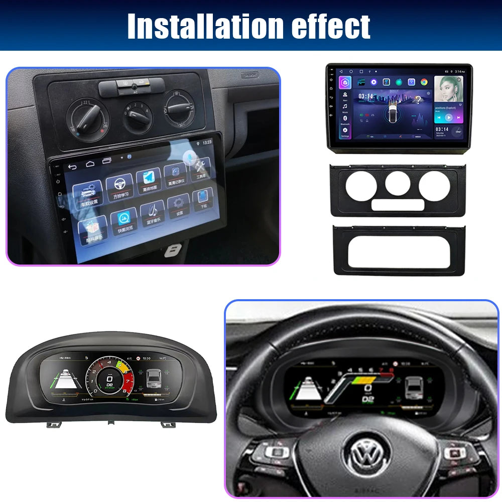💫ART.3431 Cockpit virtuale digitale LCD per VW Caddy 2003-2020💫