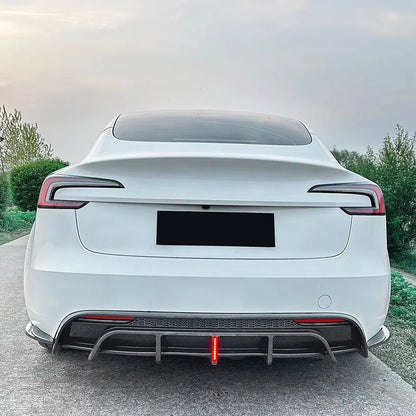 💫ART.4677 Diffusore per Tesla Model 3 2024 2025 (Nero Opaco/Lucido/Carbonio)💫