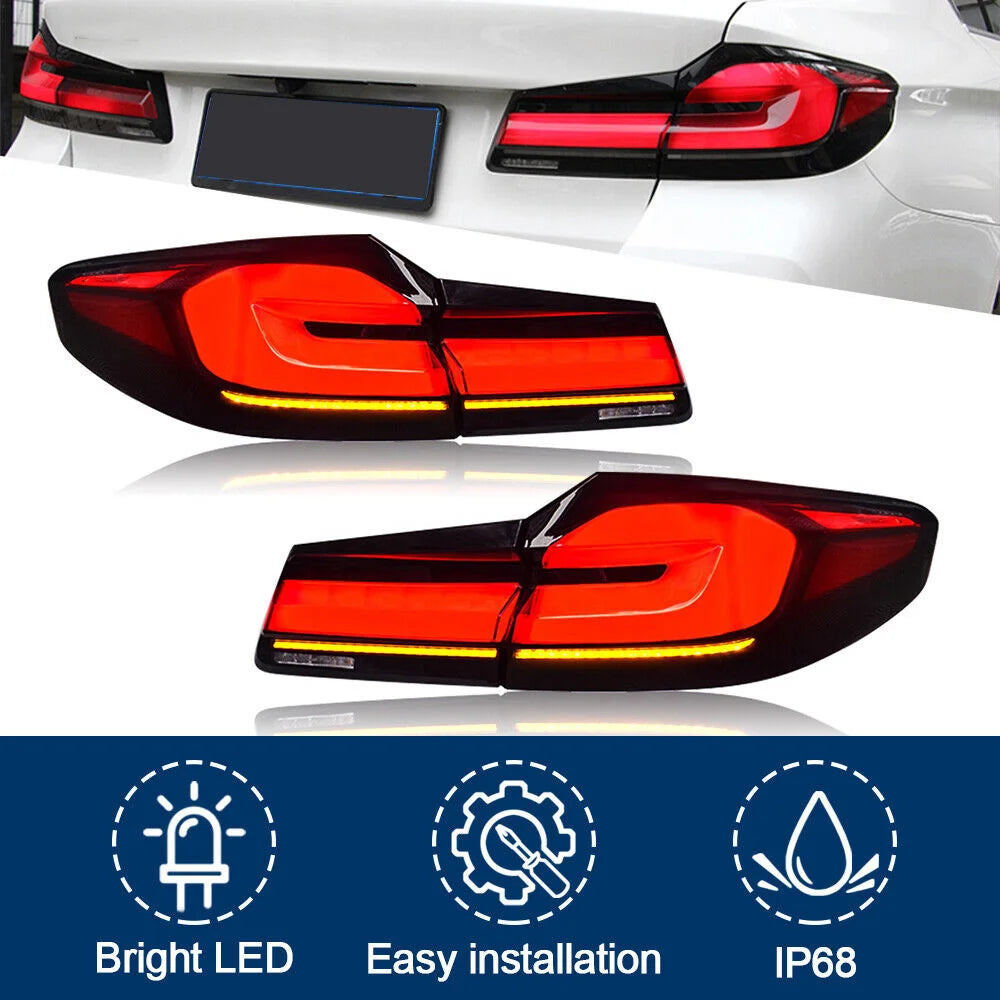 💥ART.3659 LUCI POSTERIORI LED PER BMW G30 M5 F90 2017-2022 DRL PLUG & PLAY💥