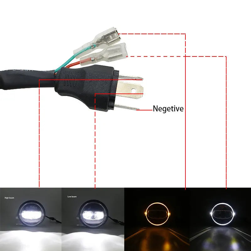 💫ART.4876 Fari Anteriori LED (Halo) per Jeep Wrangler JK TJ CJ💫