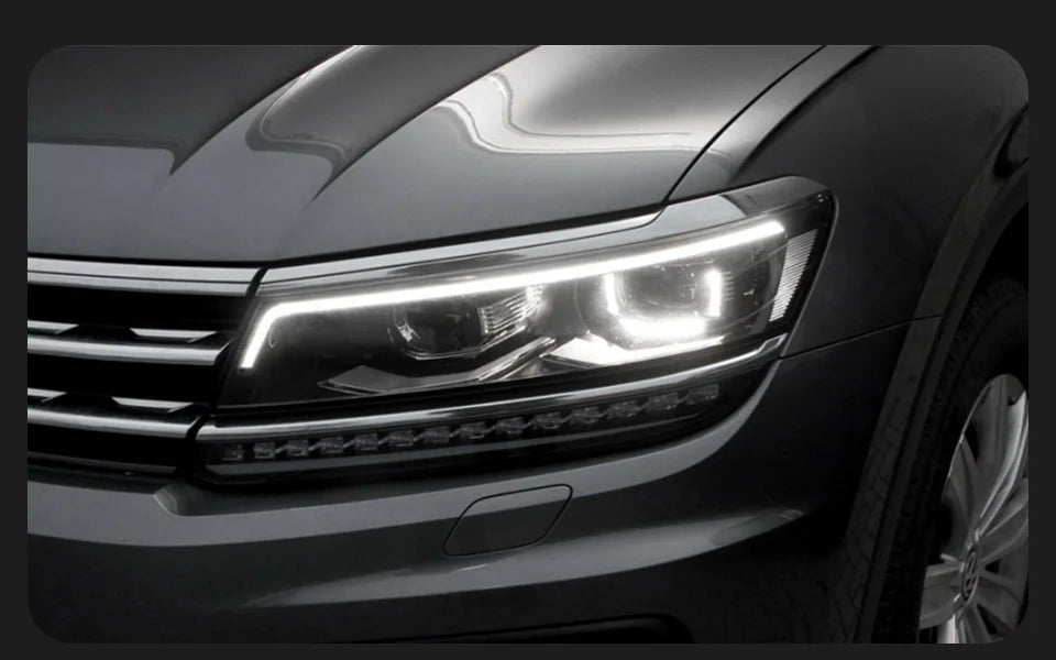 💥ART.4008 FARI LED BI-XENON CON ANGEL EYES PER VW TIGUAN 2017-2021💥