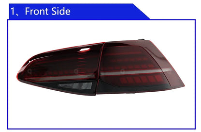 💫ART.3829 Fari Posteriori LED (dinamici) Per VW Golf 7 13-17 Golf 7.5 18-21💫