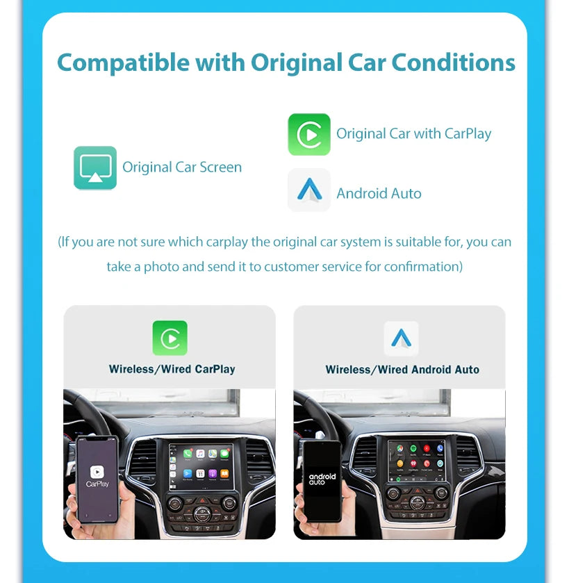 💫ART.3996 CarPlay Wireless Jeep Grand Cheokee / Renegade / Compass 2014-2019💫