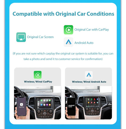 💫ART.3996 CarPlay Wireless Jeep Grand Cheokee / Renegade / Compass 2014-2019💫