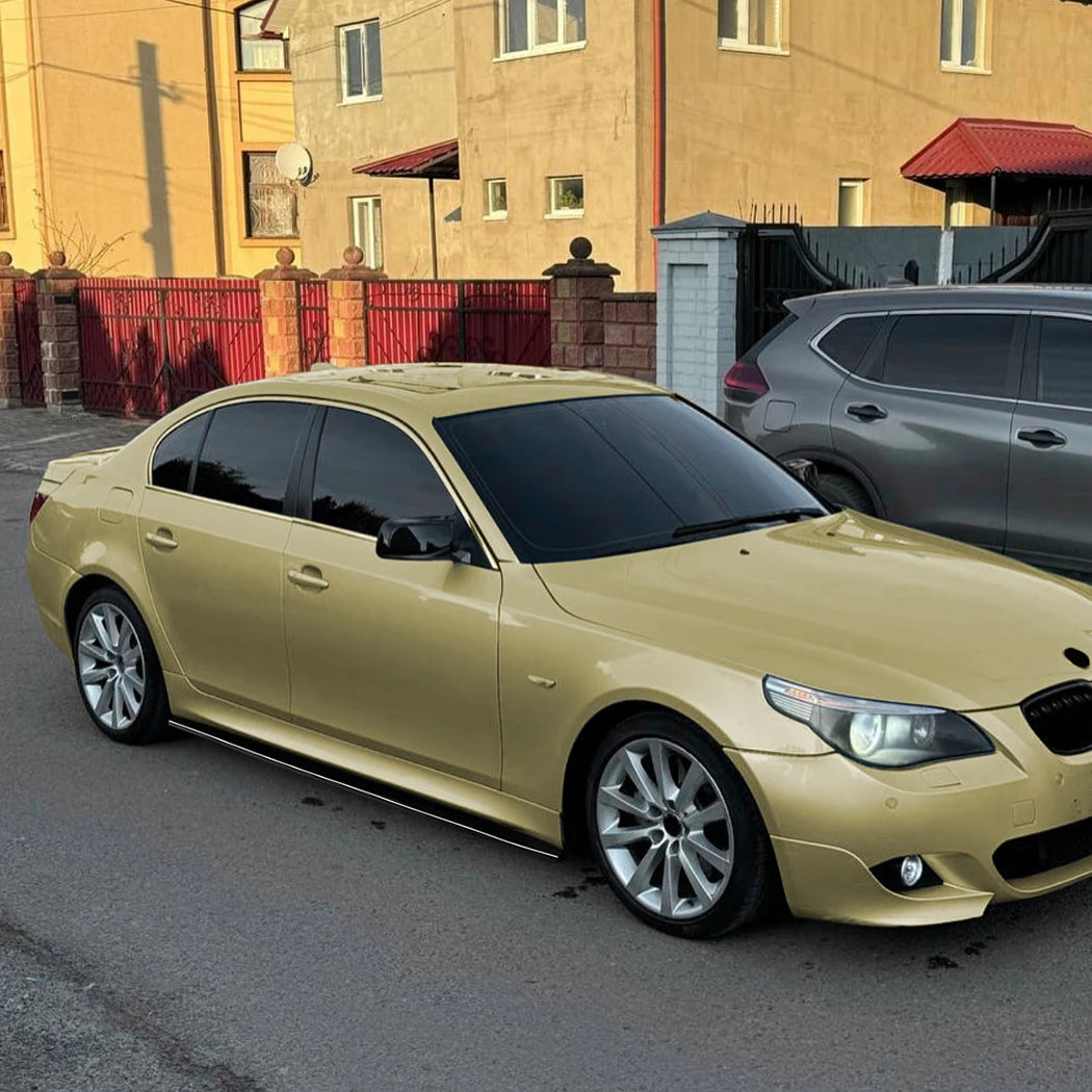 💫 Sotto minigonne per BMW Serie 5 E60 E61 M Sport 2005-2010 Nero Lucido💫