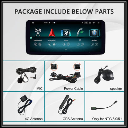 💫ART.4875 CarPlay Wireless da 12,5” Android 14 per M.BENZ Classe A GLA CLA++ 💫