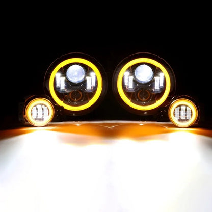 💫ART.5130 Fari Fendinebbia LED di segnalazione di marcia diurna Jeep WRANGLER💫