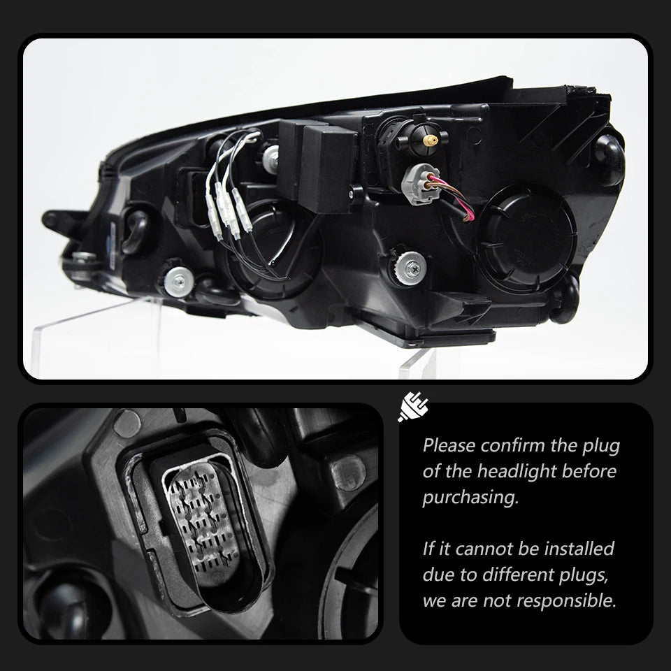 💫ART.3821 Fari Anteriori LED (dinamici) per VW Golf 7 MK7 2013-2016💫