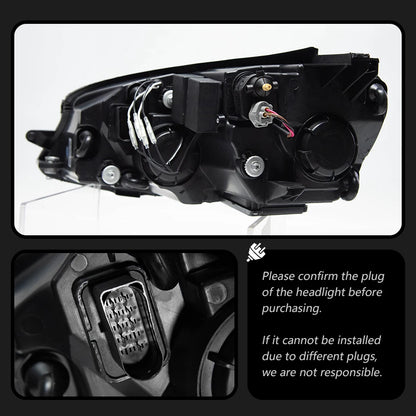 💫ART.3821 Fari Anteriori LED (dinamici) per VW Golf 7 MK7 2013-2016💫