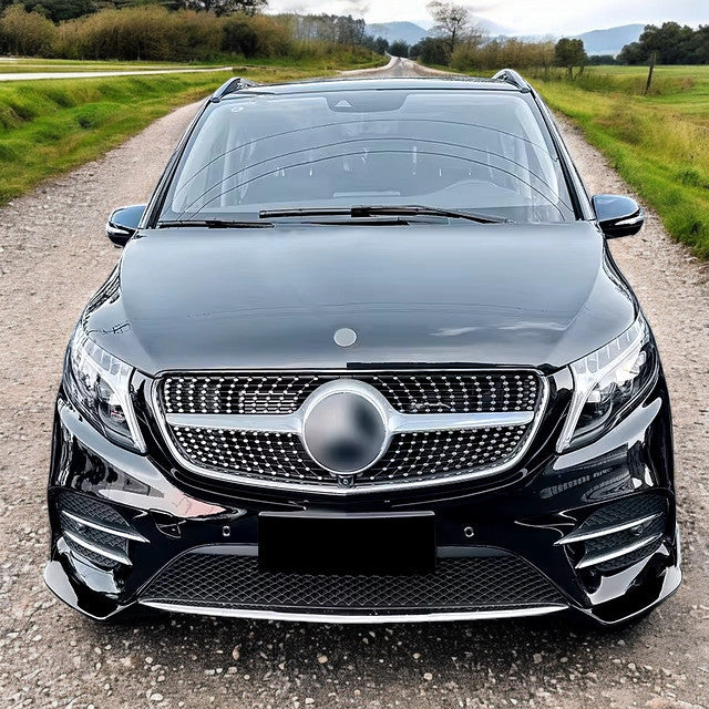 💥DIAMOND SILVER RADIATOR GRILLE SUITABLE FOR Mercedes Benz V-Class W447 19💥 